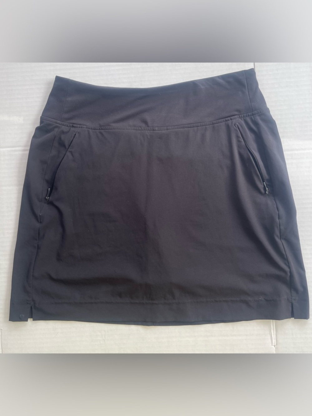 Athletic Works Black Mini Skort with Zip Pockets